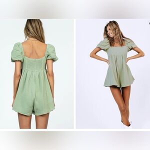 Green Princess Polly Romper NWT never worn